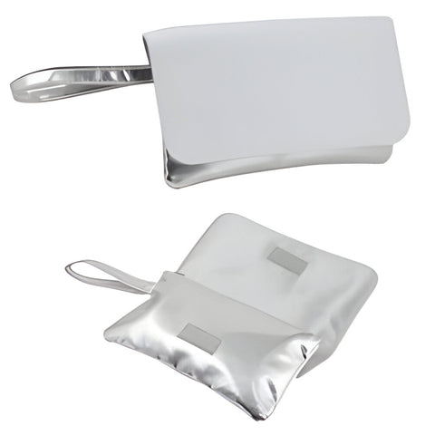 VOLLER KARTON - 30 x Handtaschen mit Riemen - Silber