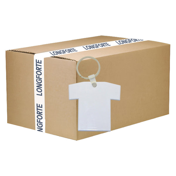 VOLLER KARTON - 200 x MDF-Schlüsselanhänger - doppelseitig - T-Shirt