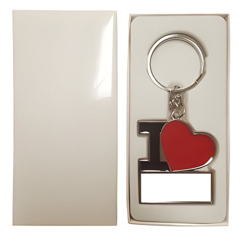 Porte-clés - 10 x Porte-clés en métal - Coeur 