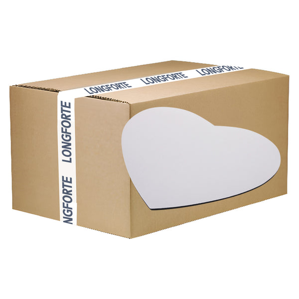 FULL CARTON - 150 x Mouse Pads/ Mats - Heart - 23cm x 18cm - 3mm - Longforte Trading Ltd