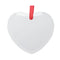 FULL CARTON - (100 PIECES) - 3in GLASS Hanging Ornaments - HEART