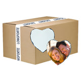Wholesale Carton - 40 x Heart Shaped (15cm x 15cm) Sublimation Photo Slates with Stands