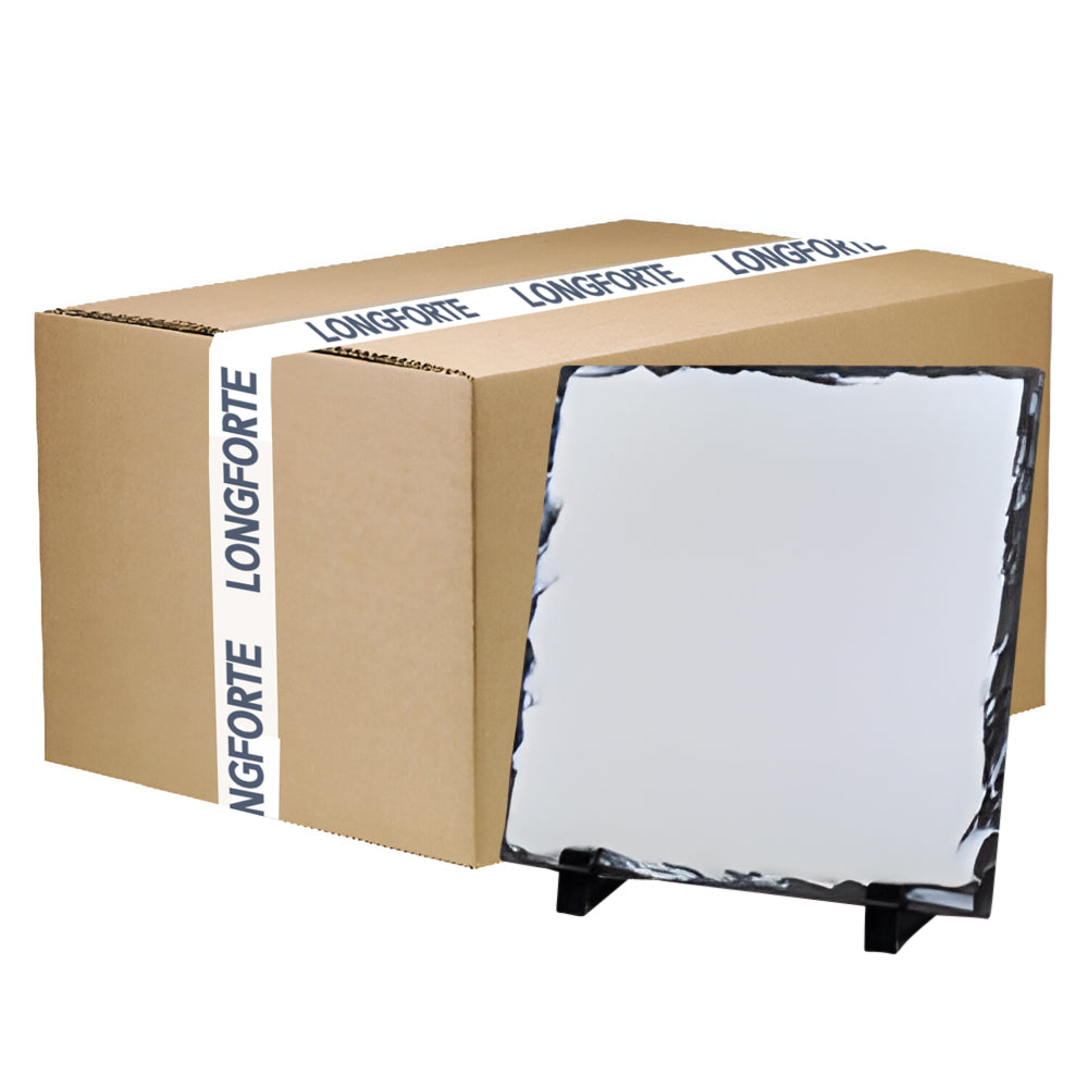 FULL CARTON - 9 x Large (30cm x 30cm) Square Shaped Photo Slate with Stands