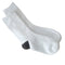 FULL CARTON - 144 Pairs x White Toe/ Black Heel - Men's Socks - 40cm