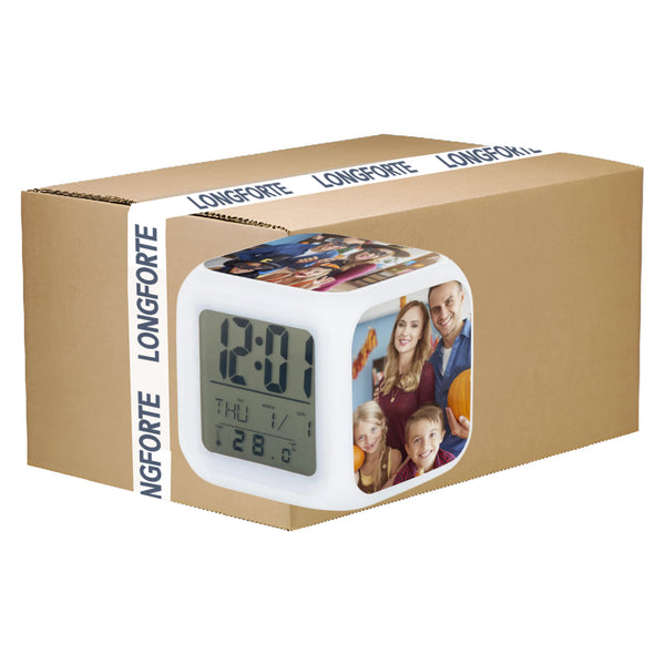 FULL CARTON - 100 x Digital Alarm Clocks with Printable Inserts - Longforte Trading Ltd