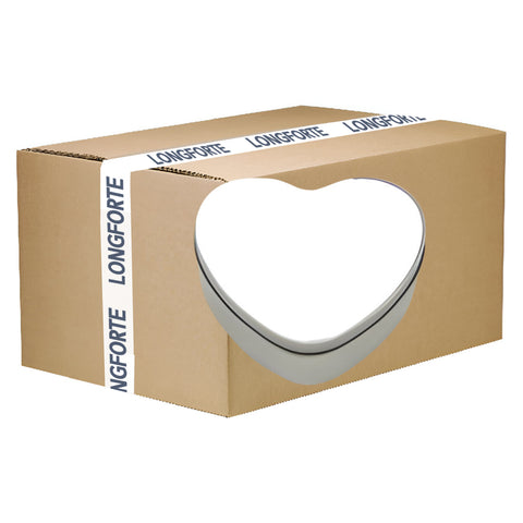 CARTON COMPLET - 36 x Boîtes coeur avec insert imprimable