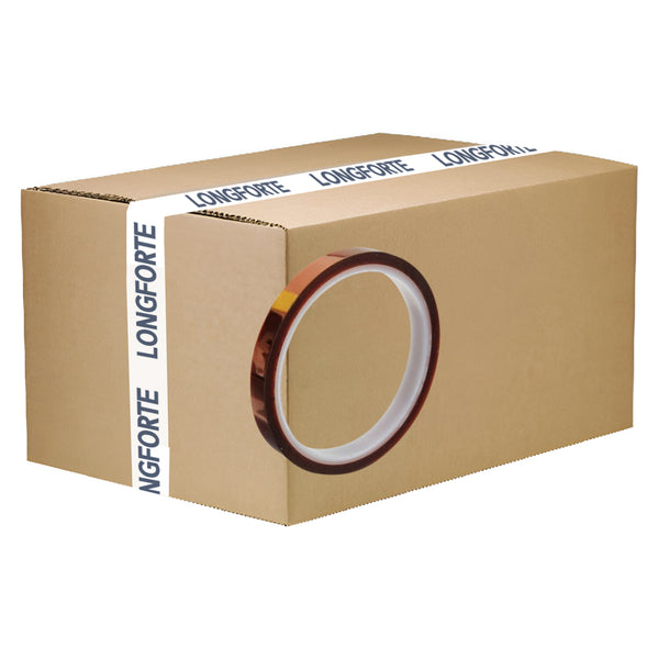 FULL CARTON - 100 x Heat Resistant Tapes - Brown - 6mm - Longforte Trading Ltd