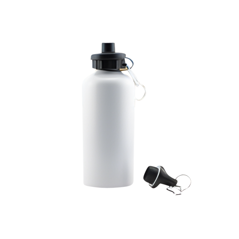 VOLLER KARTON - 60 x Aluminium-Sublimations-Wasserflaschen 400 ml - Weiß