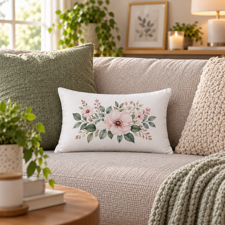 Housse de Coussin - Finition Toile - 20cm x 28cm - Rectangulaire