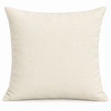Housse de Coussin - Finition Toile CREME - 45cm x 45cm - Carrée
