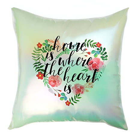 Sublimation Cushion Cover – Holographic Gradient Finish - Light Green