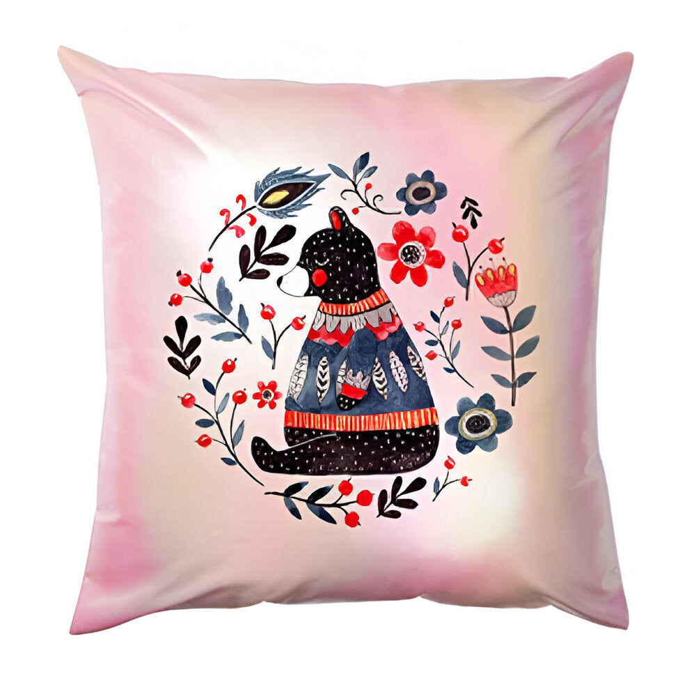 Sublimation Cushion Cover – Holographic Gradient Finish - Pink