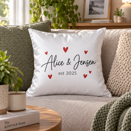 Housse de Coussin - Finition Satinée - 45cm x 45cm - Carrée