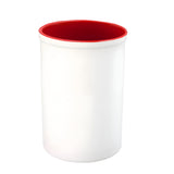 15oz Sublimation Ceramic Pen Pot, Red Inner