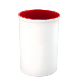 15oz Sublimation Ceramic Pen Pot, Red Inner