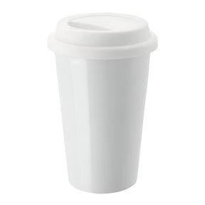 Sublimation Ceramic Travel Mug with Silicone Lid