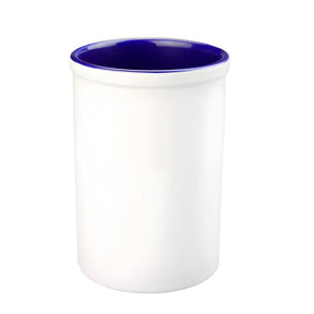 15oz Sublimation Ceramic Pen Pot, Dark Blue Inner