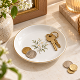 Sublimation Ceramic Trinket Tray with Gold Rim