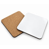 Untersetzer - 10 x MDF - quadratisch - 9,5 cm - Korkboden