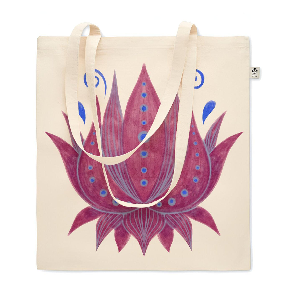 Organic Cotton Tote Bag with Long Handles - 180gsm