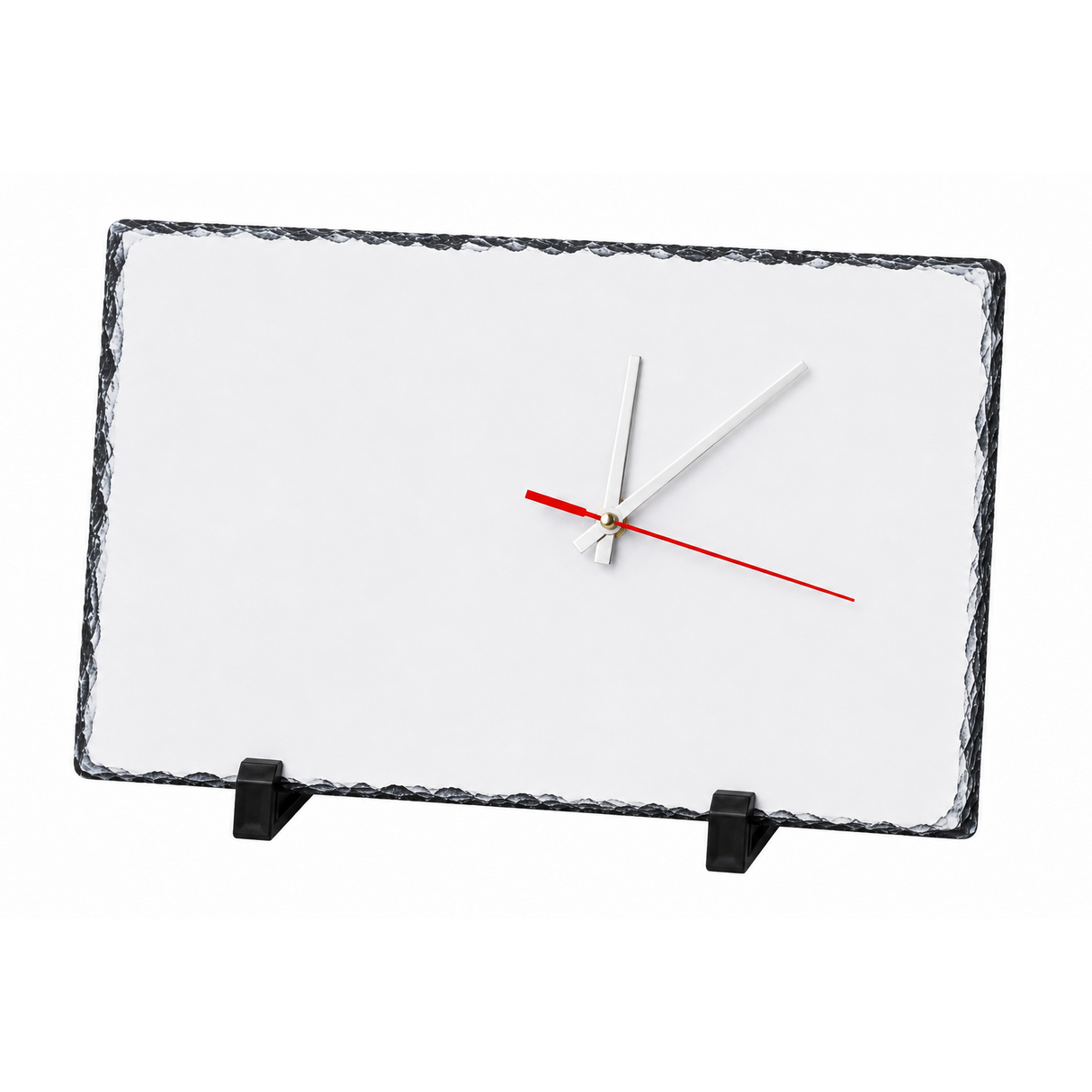 40cm x 25cm Sublimation Photo Slate Clock - Glossy Finish