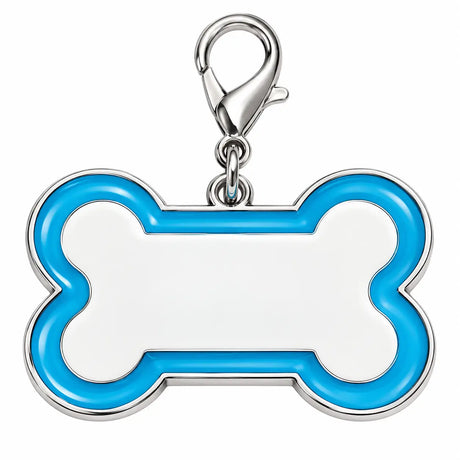 Sublimation Dog Tag Bone Shaped - Blue