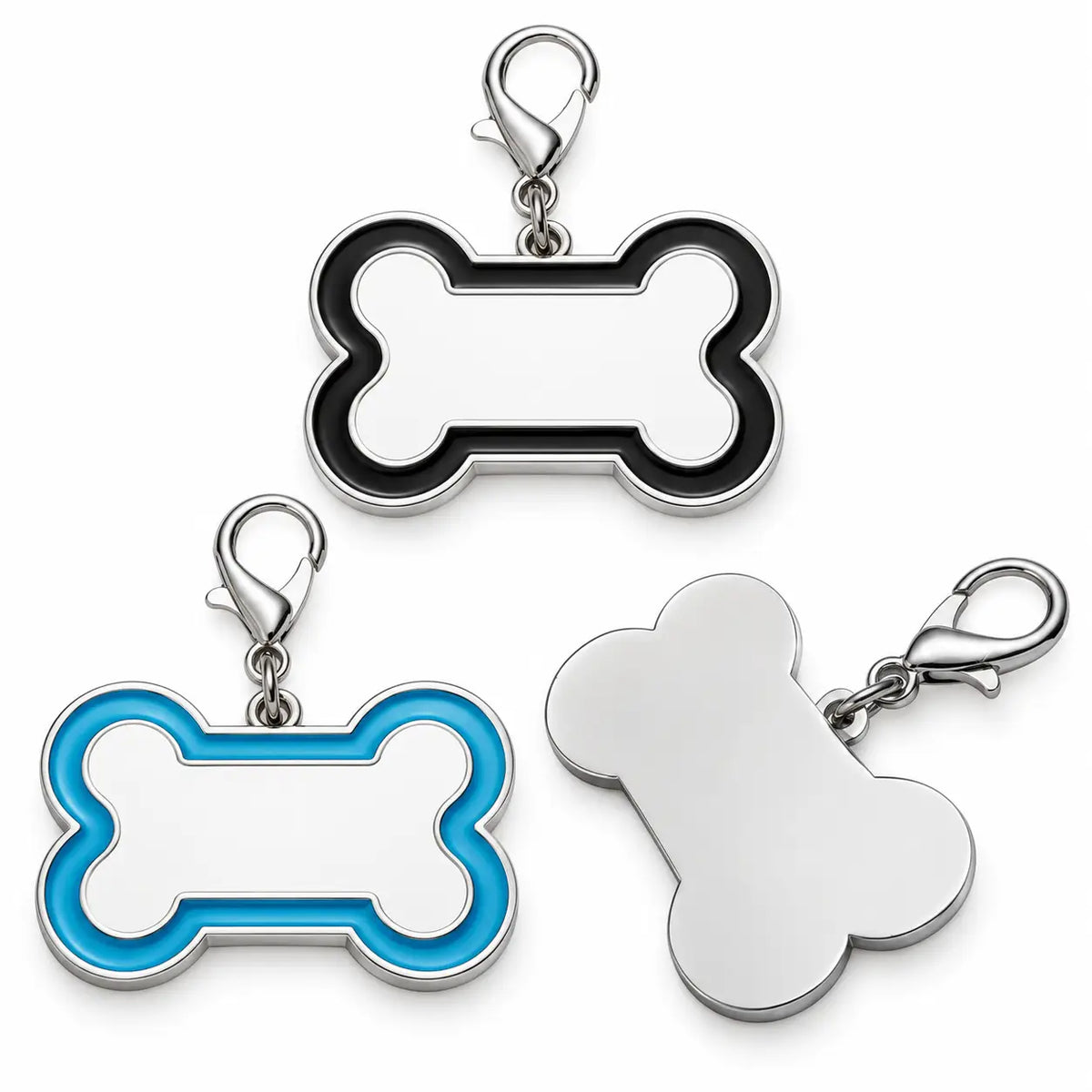 Sublimation Dog Tag Bone Shaped - Blue