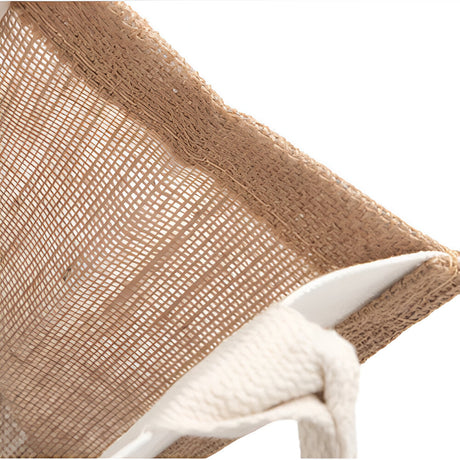 DTF Printable Blank Linen Tote Bag with Bleached Canvas