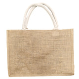 Taschen - LEINEN - Tragetasche mit kurzen schwarzen Griffen - 37 cm x 42 cm 