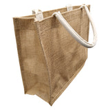 Taschen - LEINEN - Tragetasche mit kurzen schwarzen Griffen - 37 cm x 42 cm 