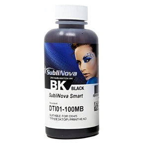 Black InkTec SubliNova Smart, Dye Sublimation Ink for Epson Printers, 100ml