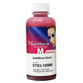 InkTec SubliNova Smart, Dye Sublimation Ink for Epson Printers, 100ml, Magenta