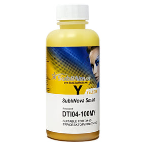 Yellow InkTec SubliNova Smart, Dye Sublimation Ink for Epson Printers, 100ml