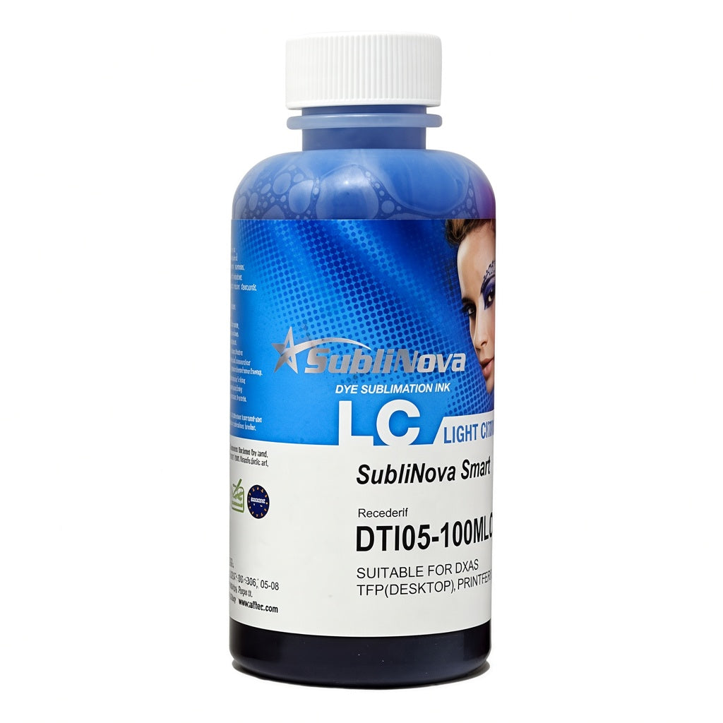InkTec SubliNova Smart - Dye Sublimation Ink for Epson Printers - 100ML - Light Cyan