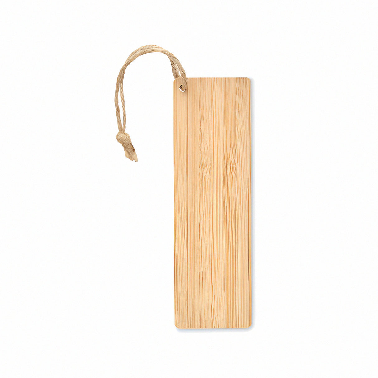 Engravable Bamboo Bookmark with Jute Cord