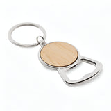 Engravable Bamboo Keyring - Bottle Opener