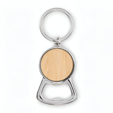 Engravable Bamboo Keyring - Bottle Opener