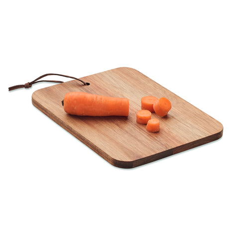 Engravable Acacia Cutting Board with PU Cord