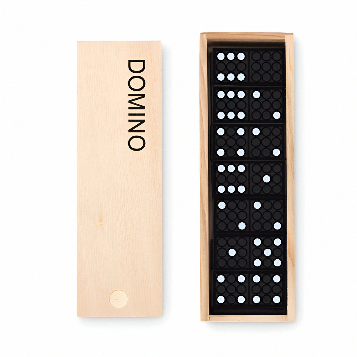 28-Piece Domino Set with Engravable Wooden Gift Box