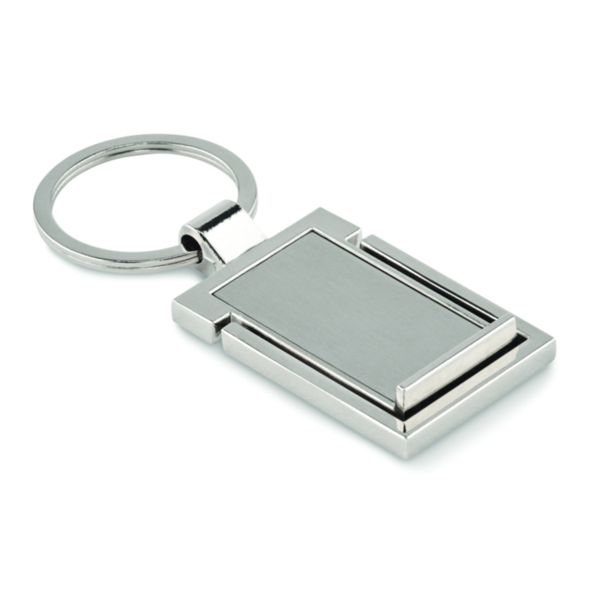 Engravable Metal Key Ring With Phone Stand