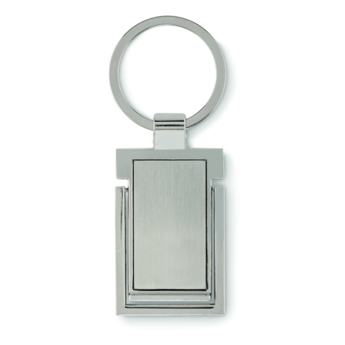 Engravable Metal Key Ring With Phone Stand
