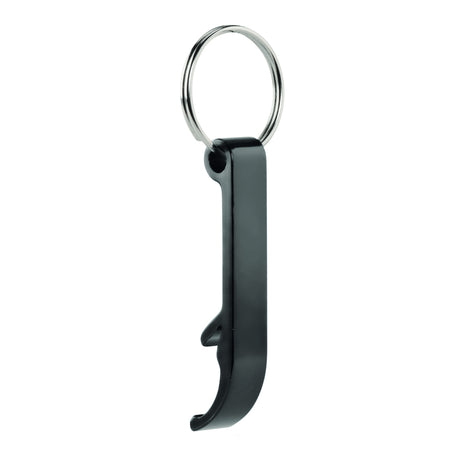 Engravable Aluminium Keyring Bottle Opener - Black
