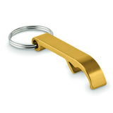 Engravable Aluminium Keyring Bottle Opener - Gold