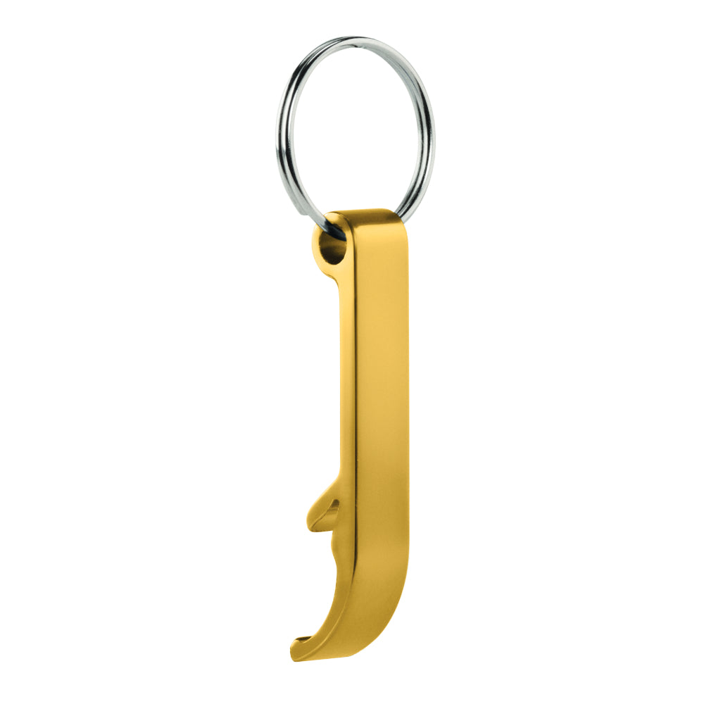 Engravable Aluminium Keyring Bottle Opener - Gold