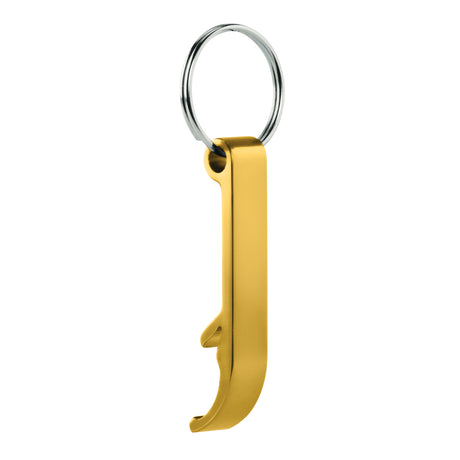 Engravable Aluminium Keyring Bottle Opener - Gold