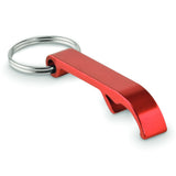 Engravable Aluminium Keyring Bottle Opener - Red