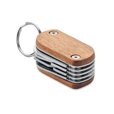 Engravable Acacia 7-in-1 Keyring Multi-Tool Gadget