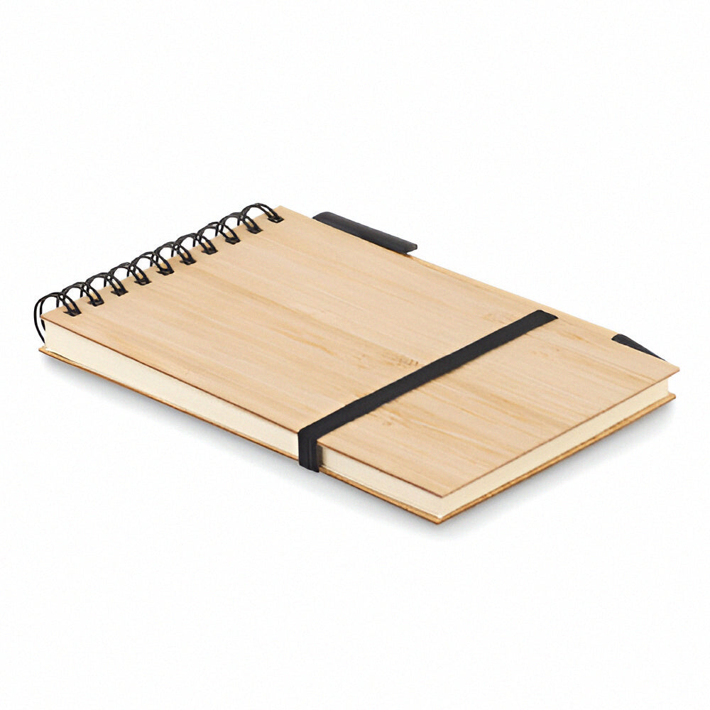 Engravable A6 Bamboo Notepad & Recycled Pen | Eco-Friendly Stationery
