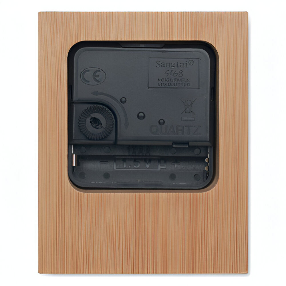 Engravable Bamboo Table Clock