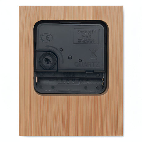 Engravable Bamboo Table Clock